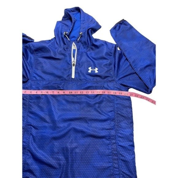 NWOT.Under Armaur Heat Gear.Athletic  hood  Blue   Color Size S-M - Picture 7 of 12